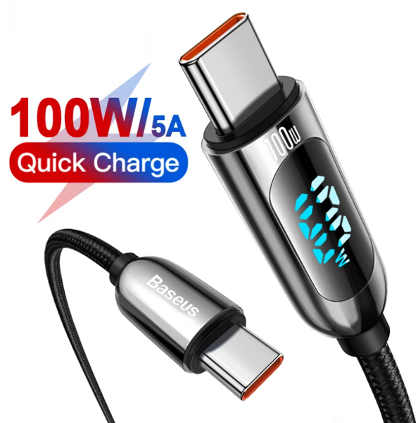 Kabel USB-C 100W 2m LED