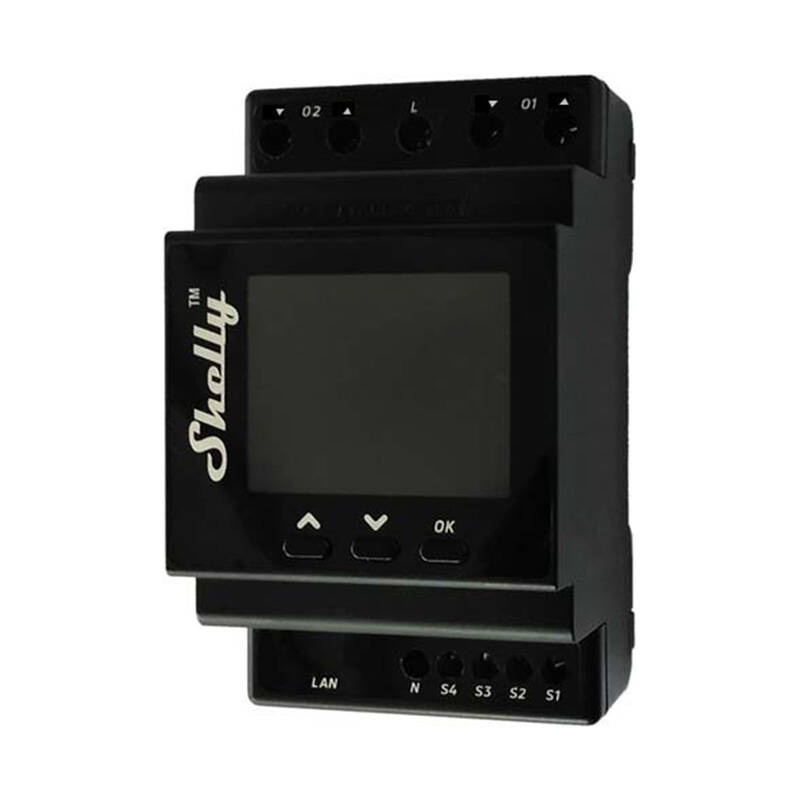 Sterownik rolet SHELLY Pro Dual Cover PM Wi-Fi DIN - obrazek 2