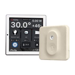 Zestaw SHELLY Wall Display Wi-Fi BT + BLU H&T (biały)