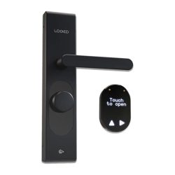 Zamek smart SHELLY LOQED Wi-Fi BT (czarny)