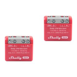 Zestaw 2 Sterowników Shelly 1PM Mini Gen4 Zigbee/Matter