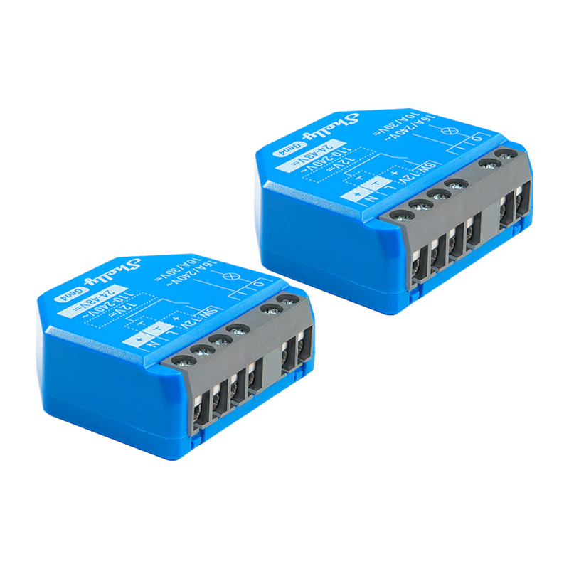 Zestaw 2 Sterowników Shelly 1 Gen4 Zigbee/Matter